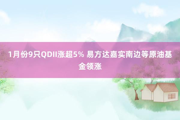 1月份9只QDII涨超5% 易方达嘉实南边等原油基金领涨