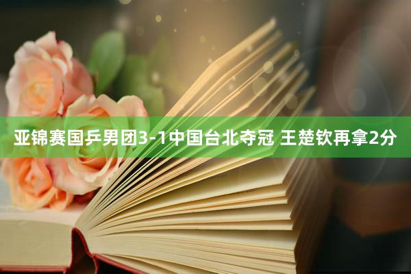 亚锦赛国乒男团3-1中国台北夺冠 王楚钦再拿2分